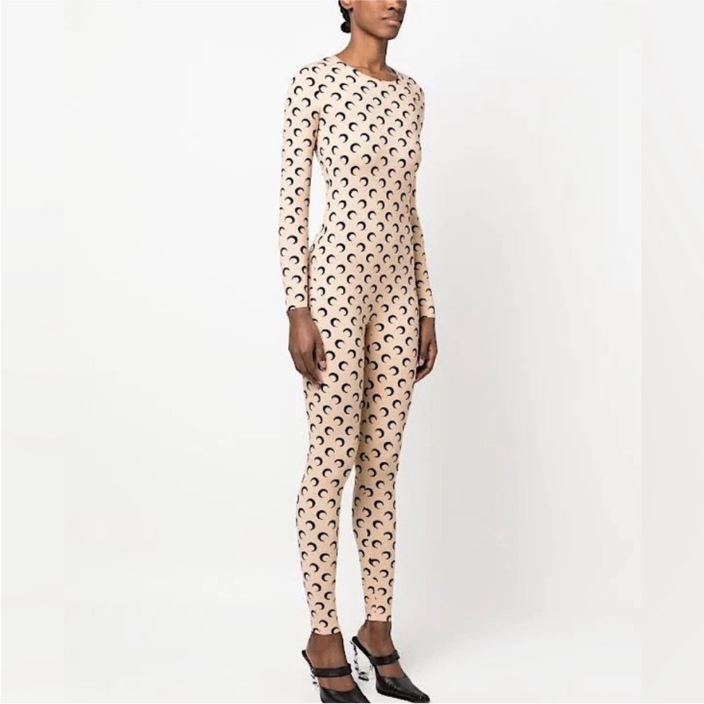 Marine Serre Crescent Moon-print long-sleeved jumpsuit BRAND NEW